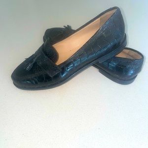 Manolo Blahnik black loafers size 38